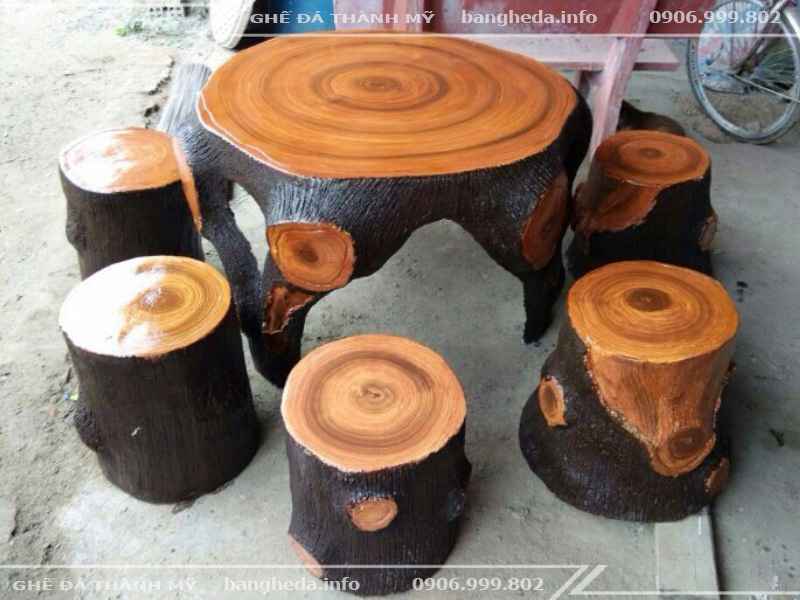 bộ bàn ghế đá sân vườn 3