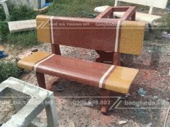 Ghế đá granito vàng đỏ